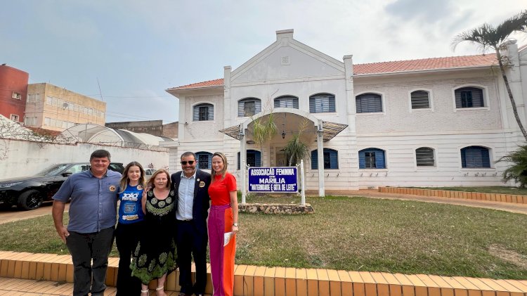 João Pinheiro visita a Maternidade Gota de Leite e reforça compromisso com a saúde de Marília