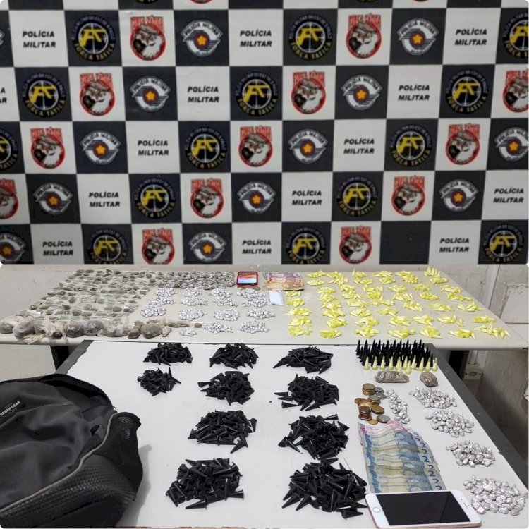 Força Tática prende dois por tráfico de drogas na zona sul