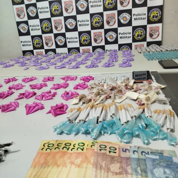 Força Tática prende homem e apreende adolescente por tráfico de drogas na zona sul de Marília