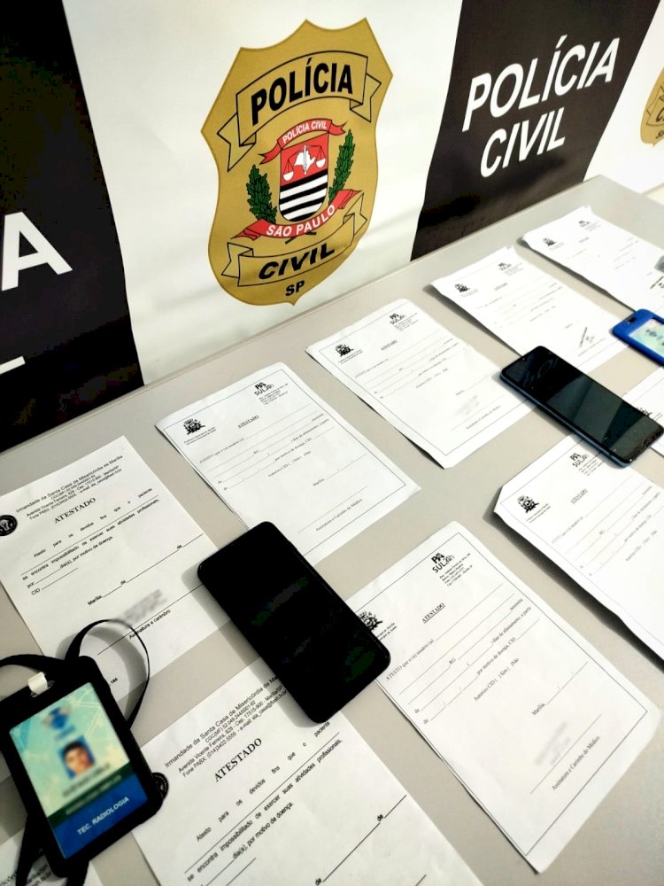 Polícia Civil desmantela esquema de falsificação de atestados médicos em Marília